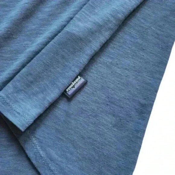 Patagonia Mainstay Henley Shirt Navy Blue Regular Fit V-Neck Women's size Small - Picture 6 of 13